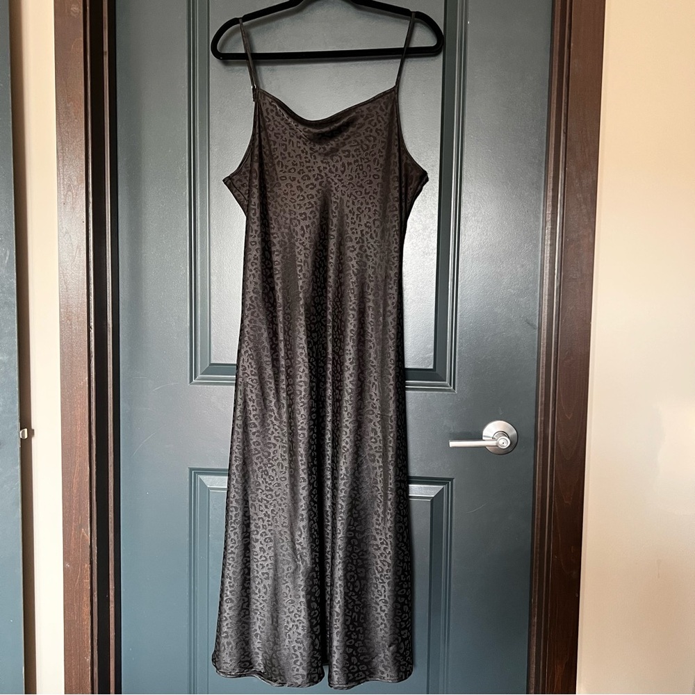 NLT Black Leopard Print Dress